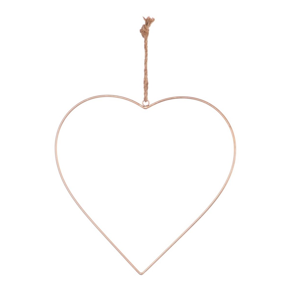 CUORE METALLO 38CM ORO